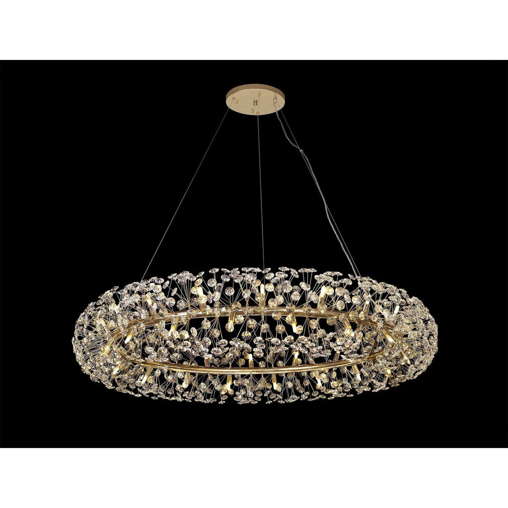 NL83859 Paris 36 Light Pendant French Gold Crystal