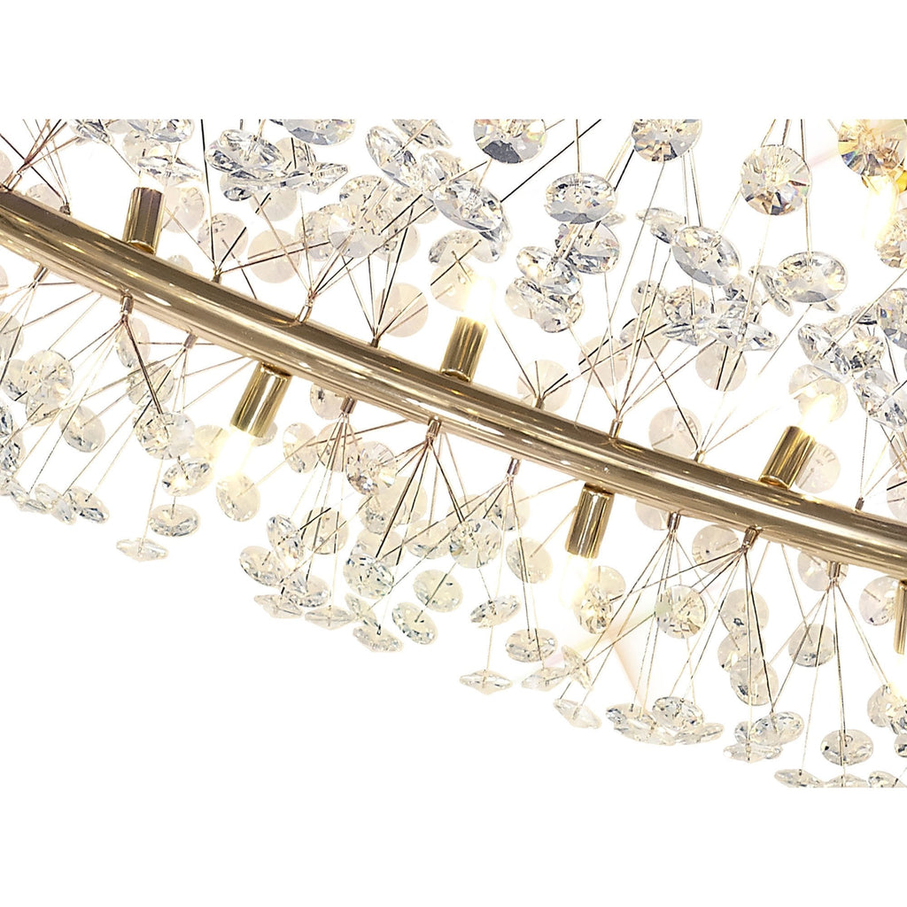 NL83859 Paris 36 Light Pendant French Gold Crystal