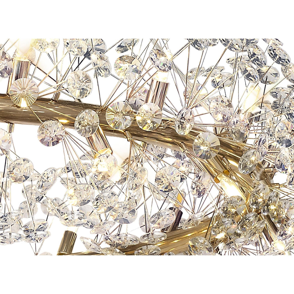 NL83859 Paris 36 Light Pendant French Gold Crystal