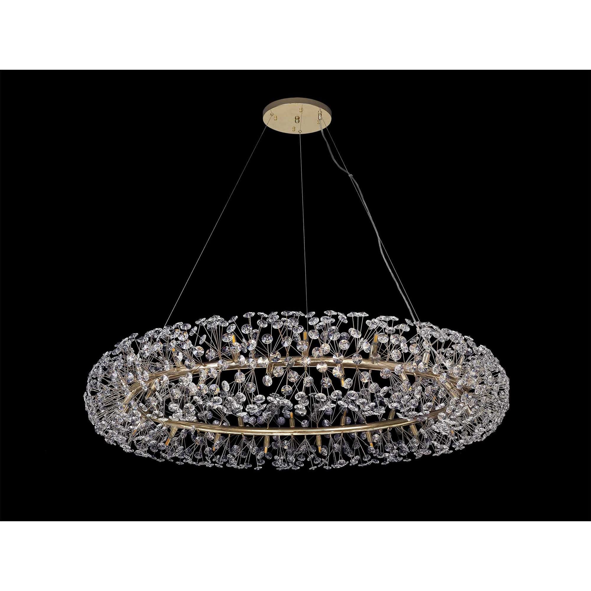 NL83859 Paris 36 Light Pendant French Gold Crystal