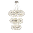 NL84239 Paris 58 Light 3 Tier Pendant Polished Chrome Crystal
