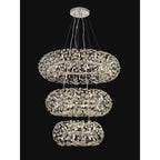 NL84239 Paris 58 Light 3 Tier Pendant Polished Chrome Crystal
