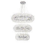 NL84239 Paris 58 Light 3 Tier Pendant Polished Chrome Crystal