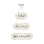 NL84239 Paris 58 Light 3 Tier Pendant Polished Chrome Crystal