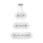NL84239 Paris 58 Light 3 Tier Pendant Polished Chrome Crystal