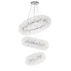 NL84239 Paris 58 Light 3 Tier Pendant Polished Chrome Crystal