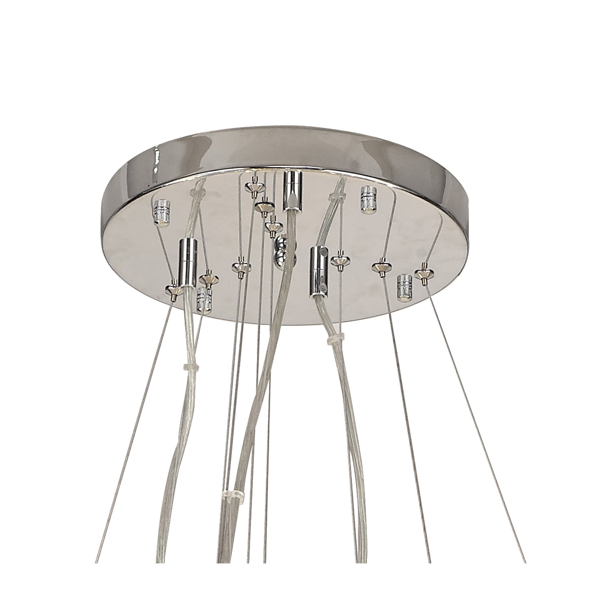 NL84239 Paris 58 Light 3 Tier Pendant Polished Chrome Crystal
