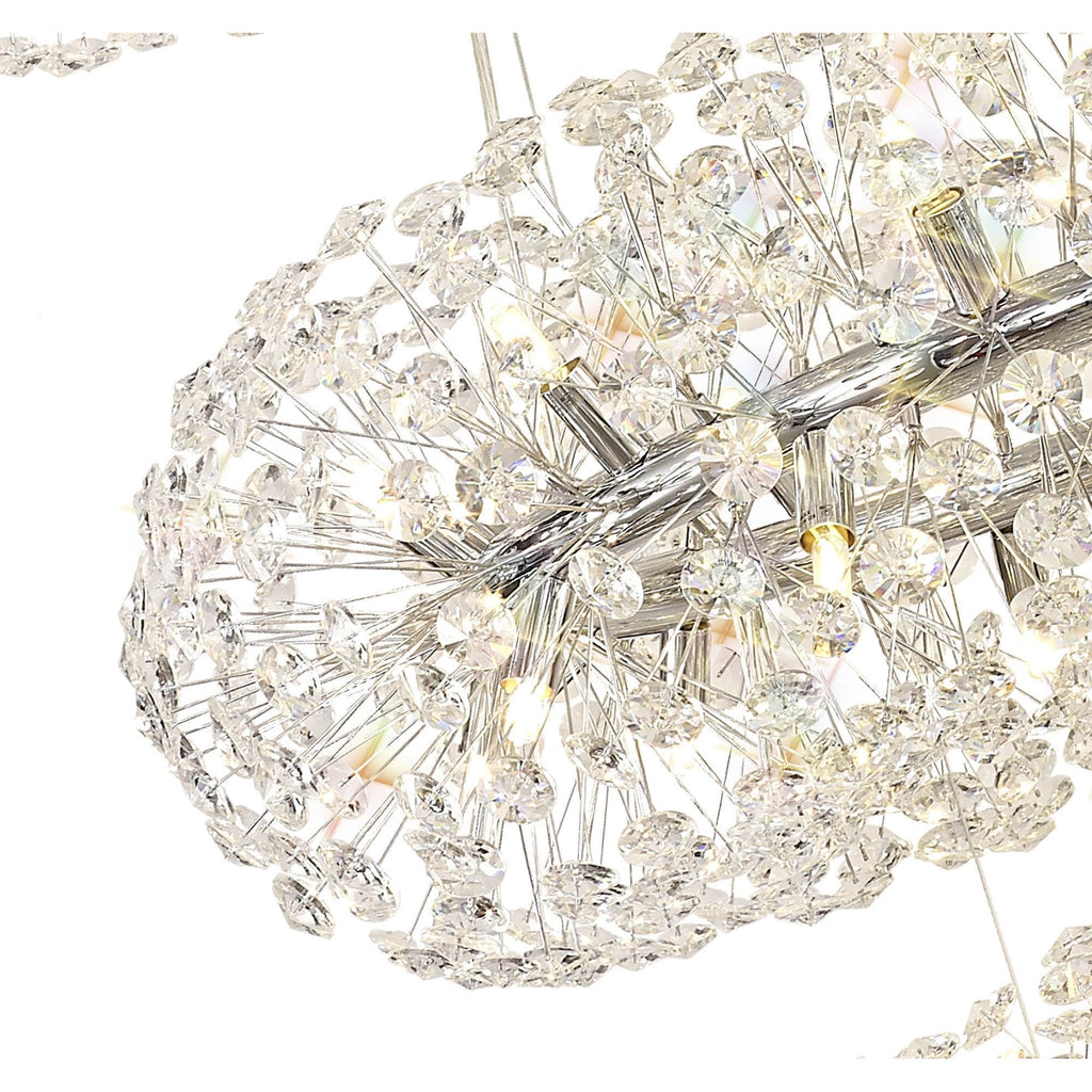 NL84239 Paris 58 Light 3 Tier Pendant Polished Chrome Crystal