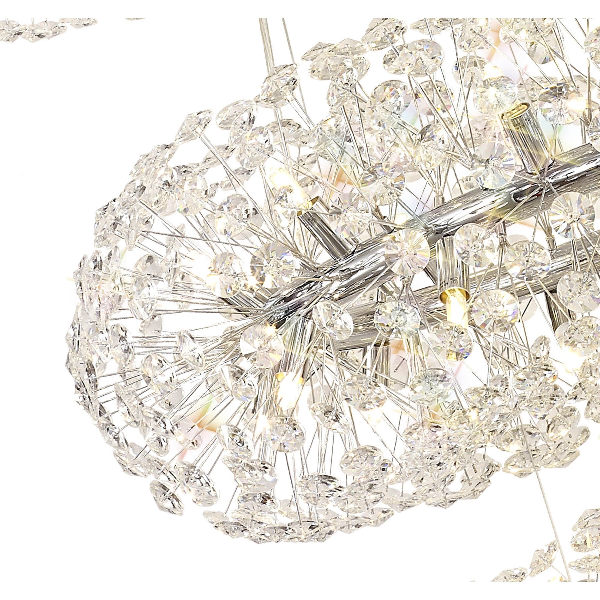 NL84239 Paris 58 Light 3 Tier Pendant Polished Chrome Crystal