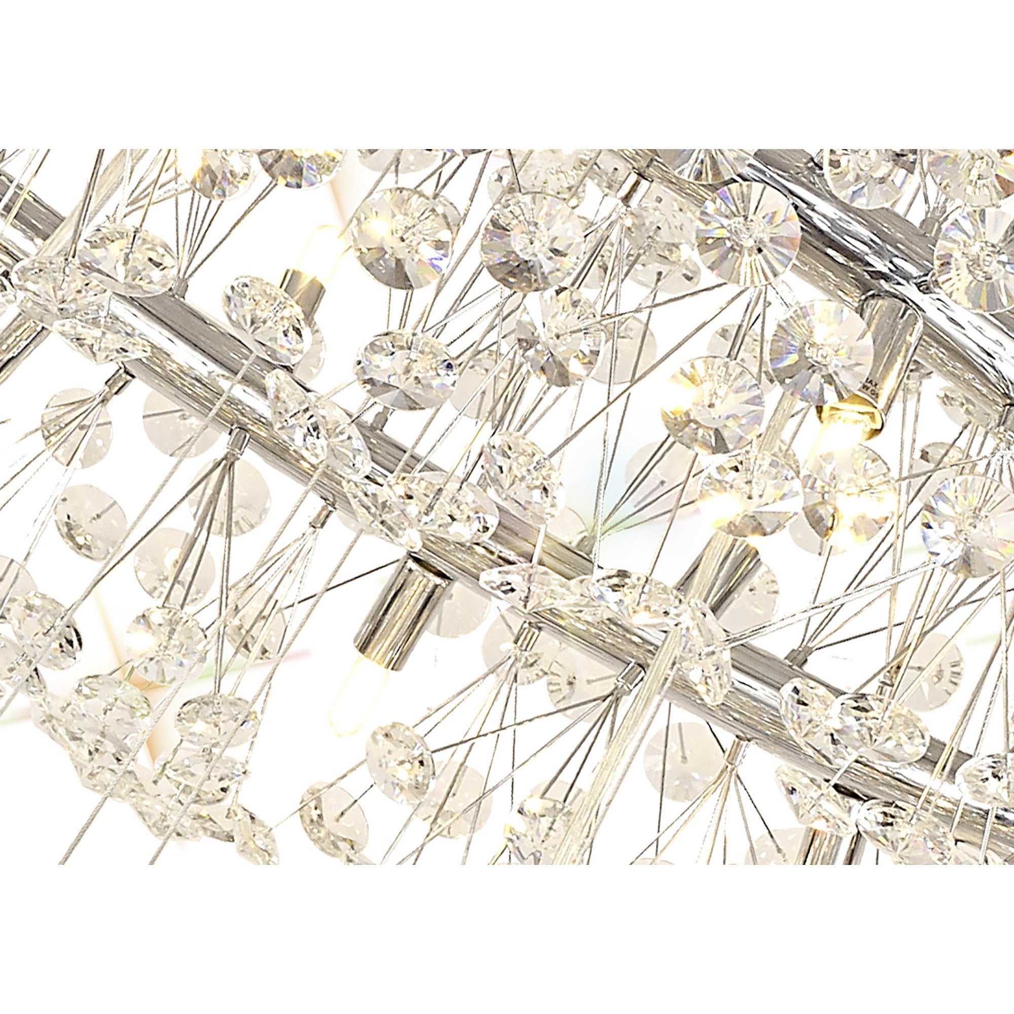 NL84239 Paris 58 Light 3 Tier Pendant Polished Chrome Crystal