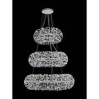 NL84239 Paris 58 Light 3 Tier Pendant Polished Chrome Crystal