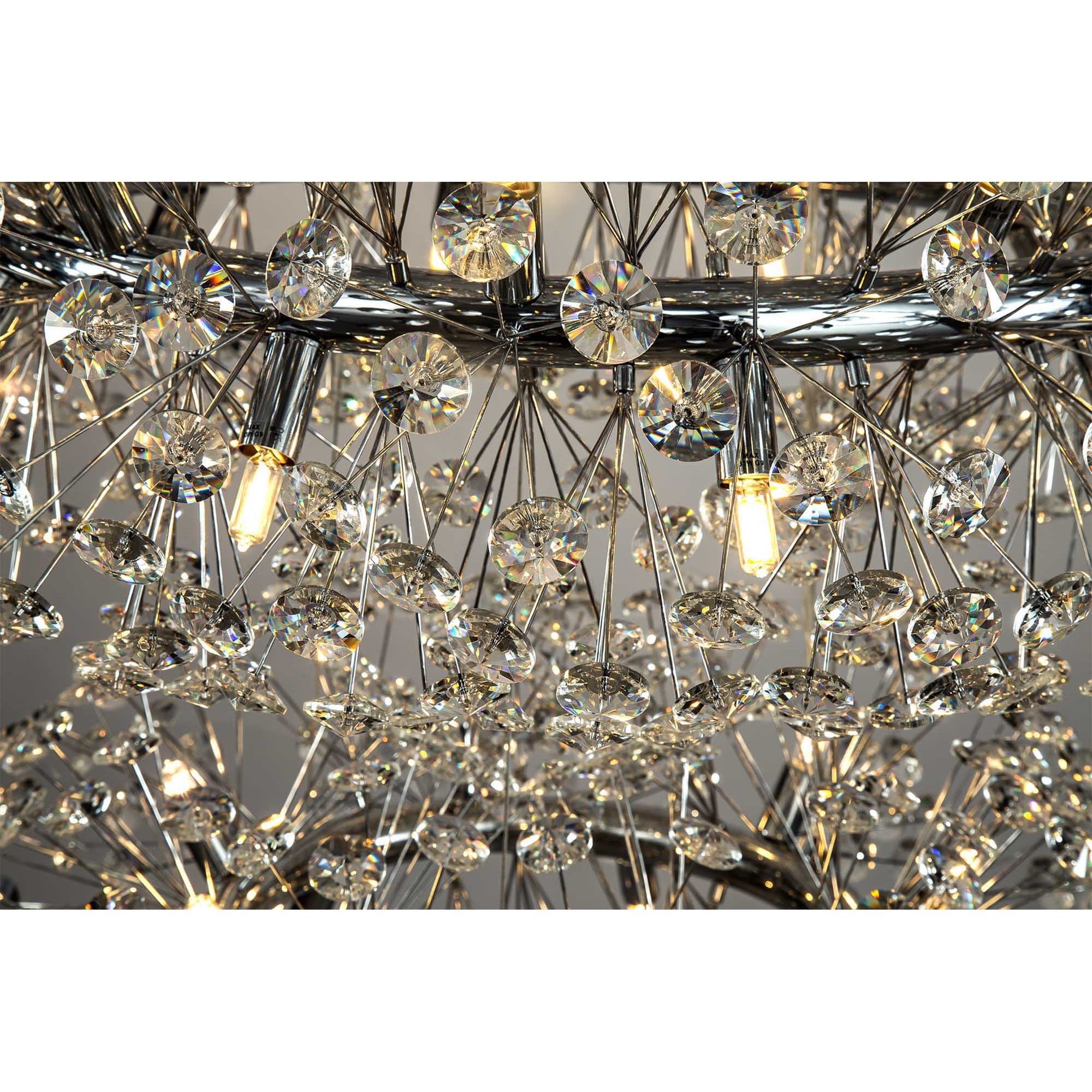NL84239 Paris 58 Light 3 Tier Pendant Polished Chrome Crystal