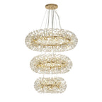 NL84249 Paris 58 Light 3 Tier Pendant French Gold Crystal