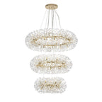 NL84249 Paris 58 Light 3 Tier Pendant French Gold Crystal