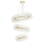 NL84249 Paris 58 Light 3 Tier Pendant French Gold Crystal