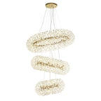 NL84249 Paris 58 Light 3 Tier Pendant French Gold Crystal