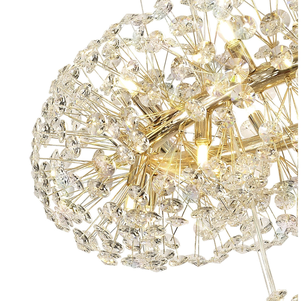 NL84249 Paris 58 Light 3 Tier Pendant French Gold Crystal