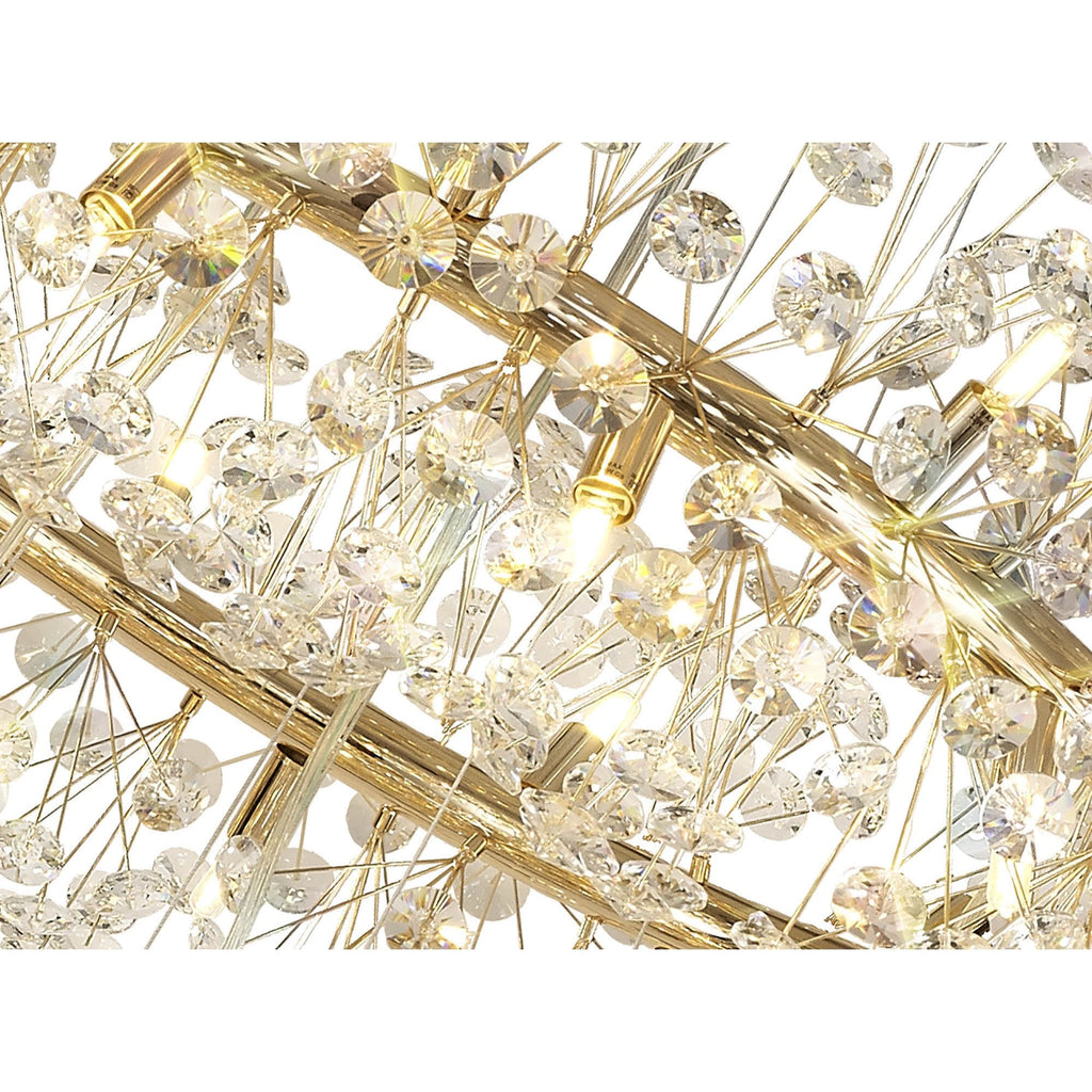 NL84249 Paris 58 Light 3 Tier Pendant French Gold Crystal