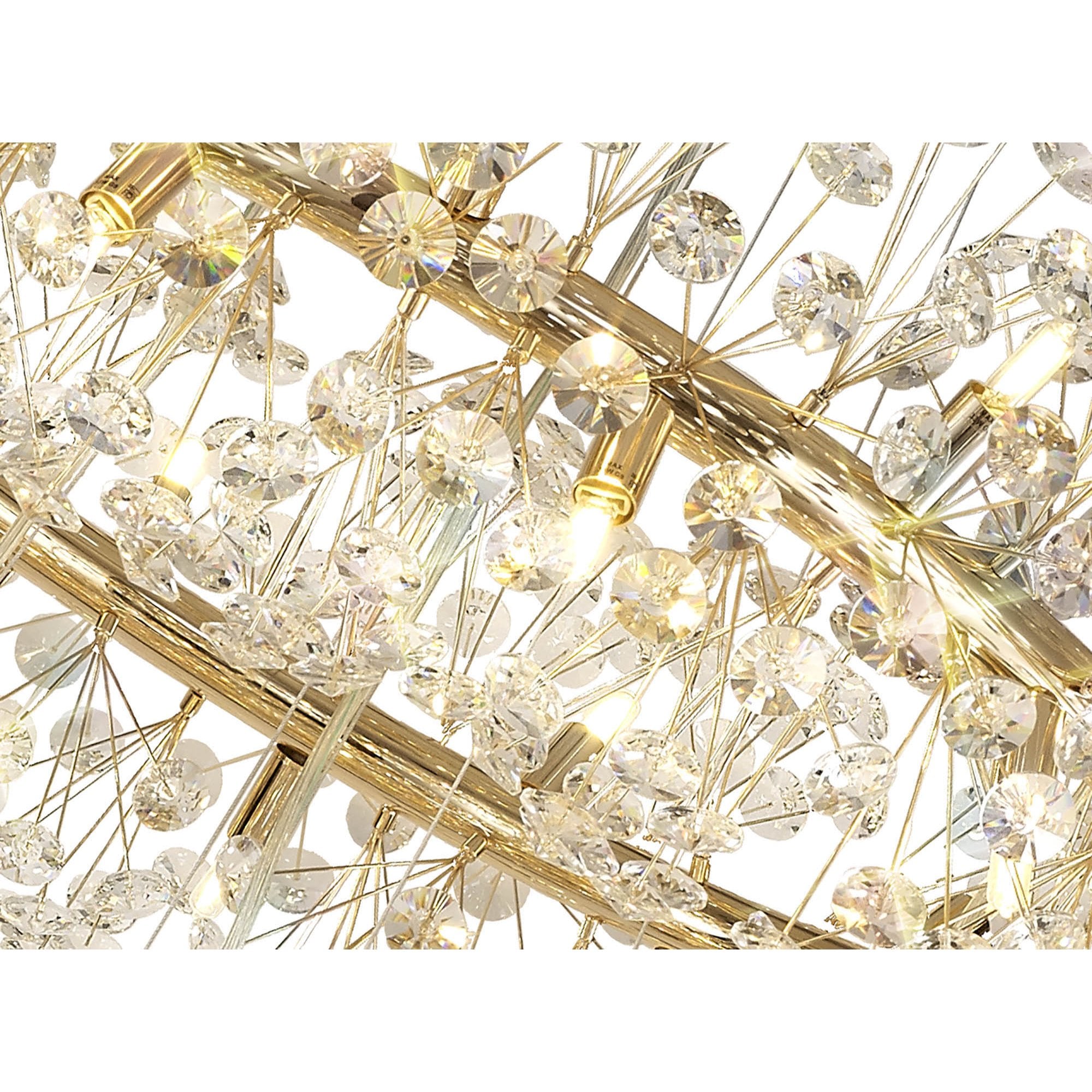 NL84249 Paris 58 Light 3 Tier Pendant French Gold Crystal