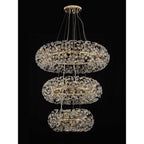 NL84249 Paris 58 Light 3 Tier Pendant French Gold Crystal