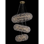 NL84249 Paris 58 Light 3 Tier Pendant French Gold Crystal