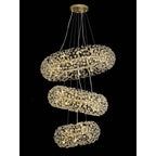 NL84249 Paris 58 Light 3 Tier Pendant French Gold Crystal