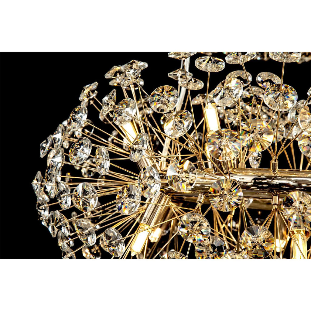 NL84249 Paris 58 Light 3 Tier Pendant French Gold Crystal