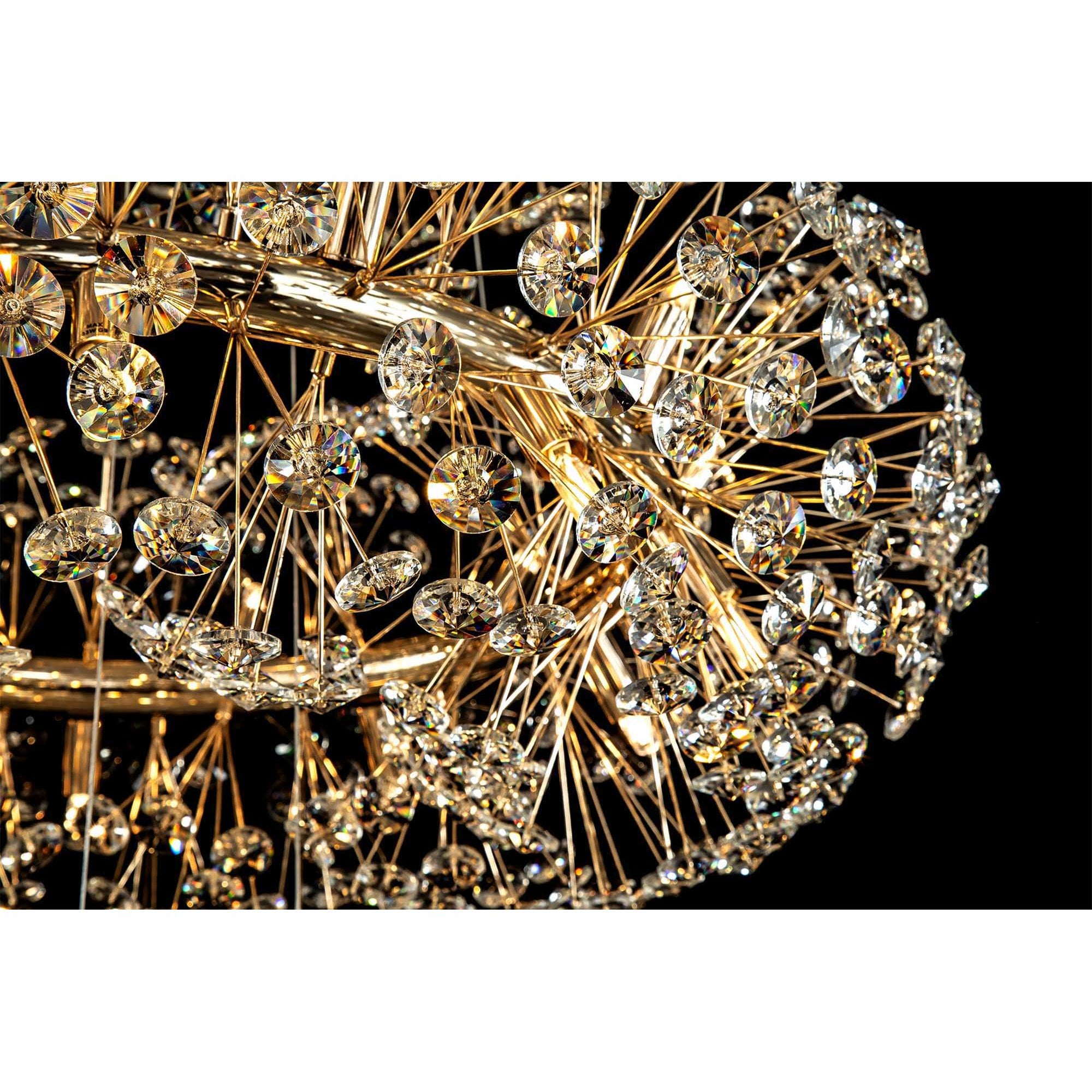 NL84249 Paris 58 Light 3 Tier Pendant French Gold Crystal