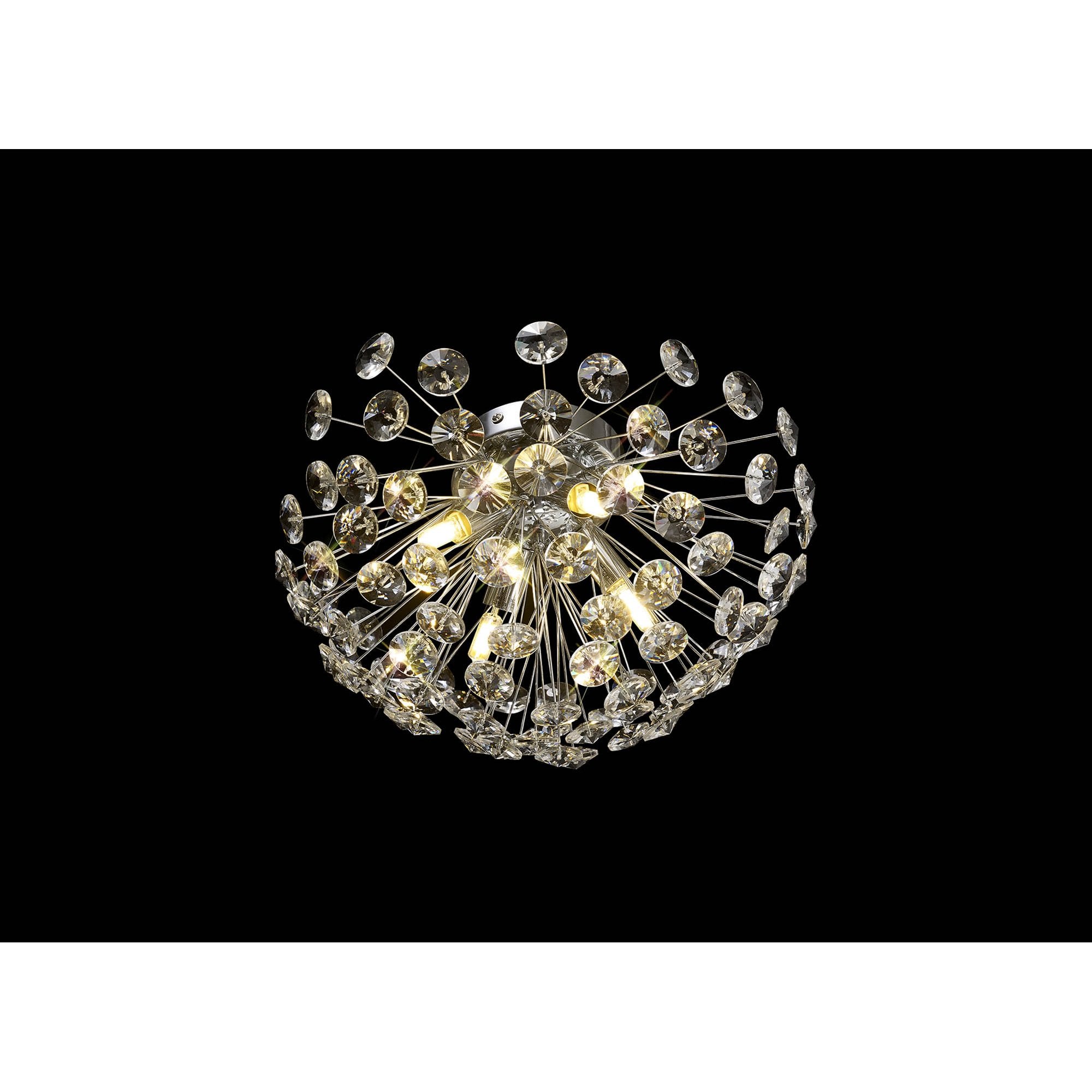 NL86929 Paris 4 Light Ceiling Light Polished Chrome Crystal