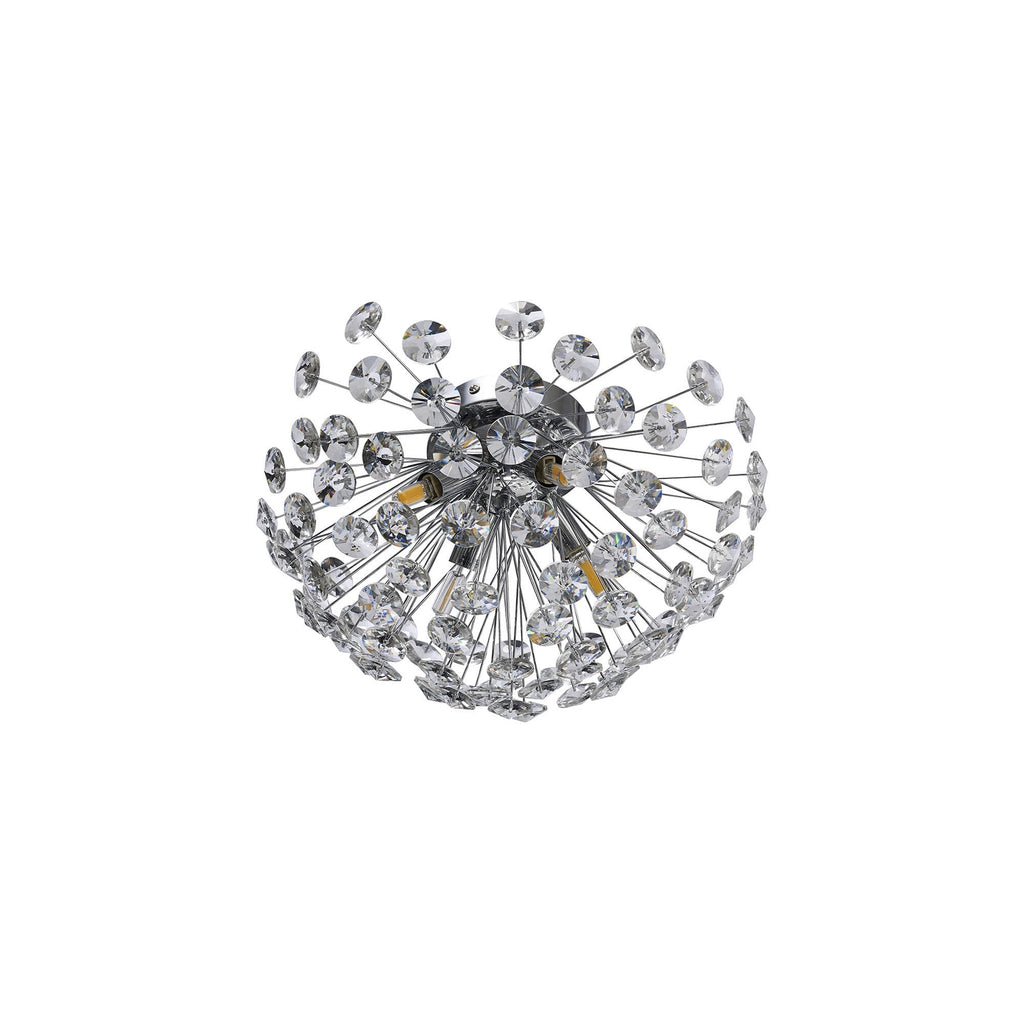 NL86929 Paris 4 Light Ceiling Light Polished Chrome Crystal
