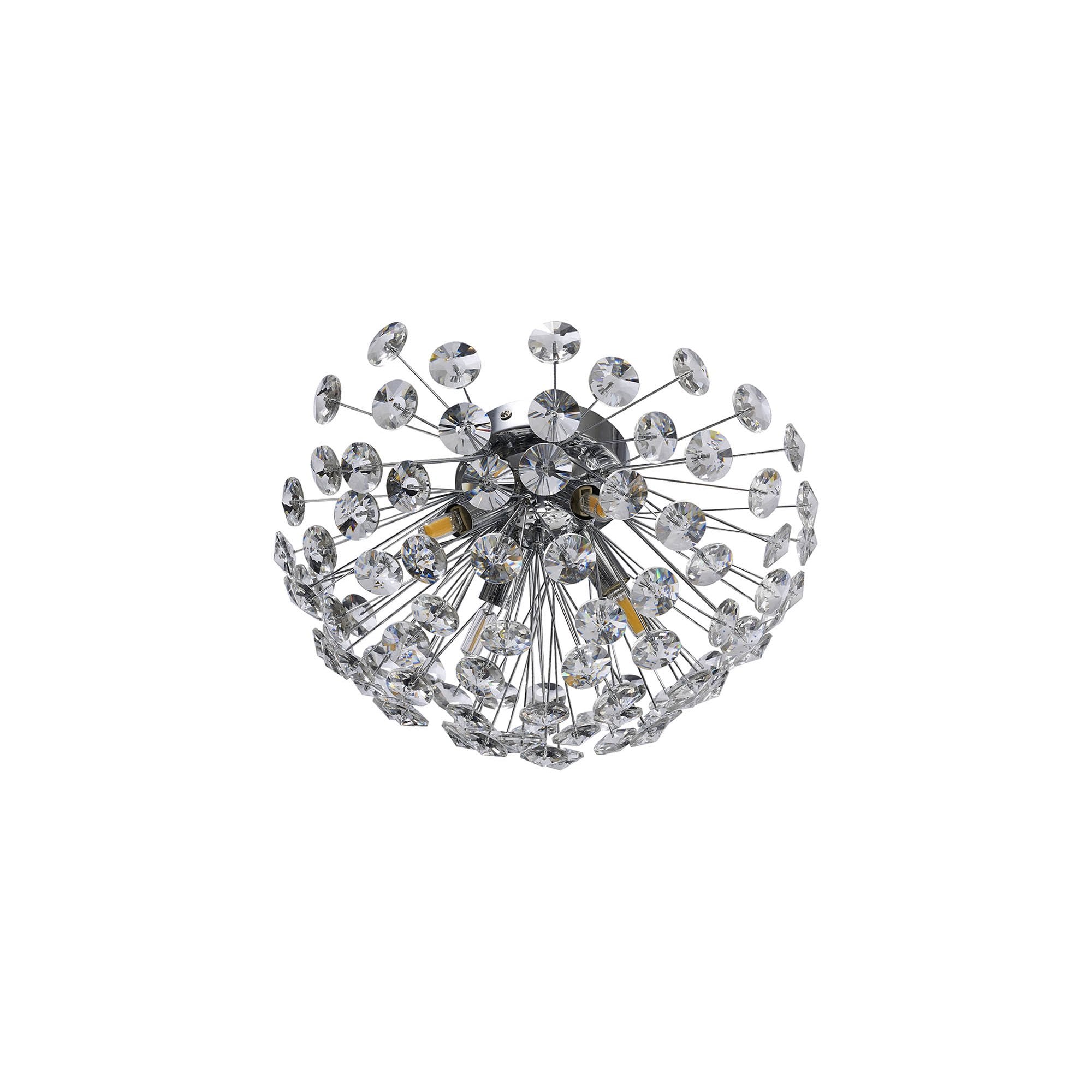 NL86929 Paris 4 Light Ceiling Light Polished Chrome Crystal