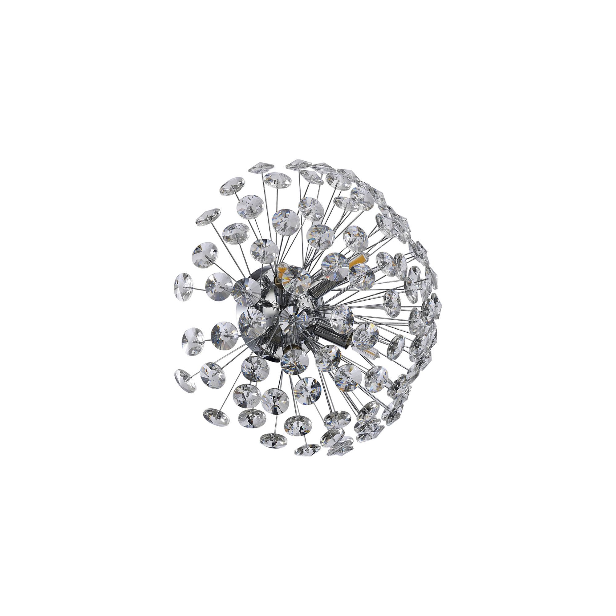 NL86929 Paris 4 Light Ceiling Light Polished Chrome Crystal