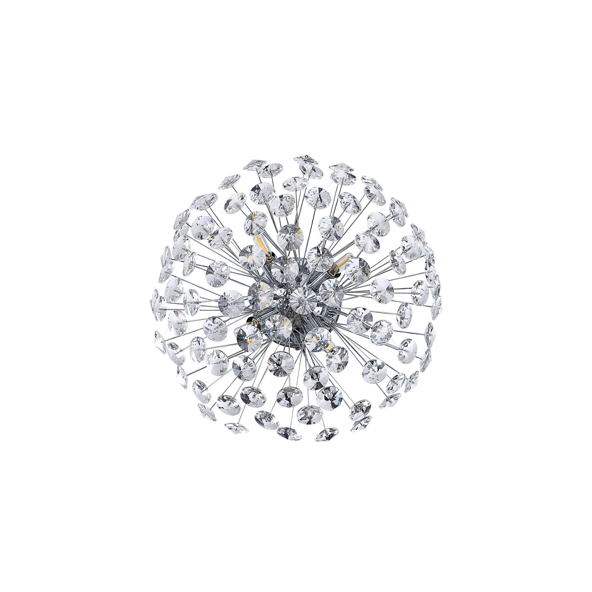 NL86929 Paris 4 Light Ceiling Light Polished Chrome Crystal