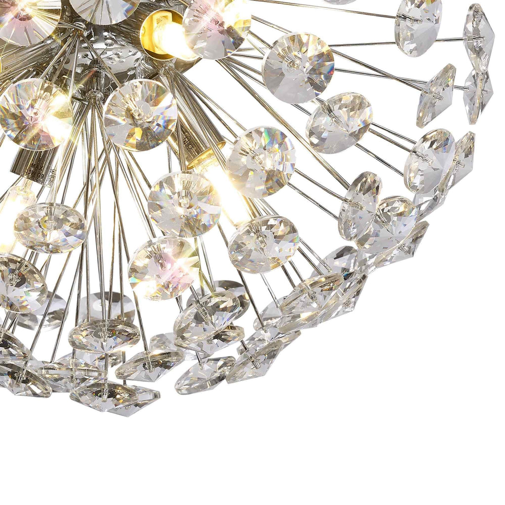 NL86929 Paris 4 Light Ceiling Light Polished Chrome Crystal