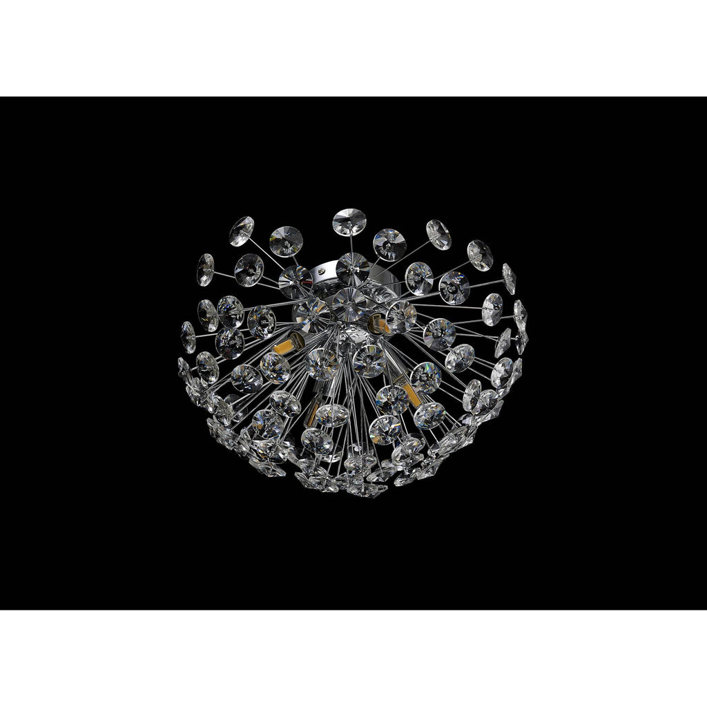 NL86929 Paris 4 Light Ceiling Light Polished Chrome Crystal