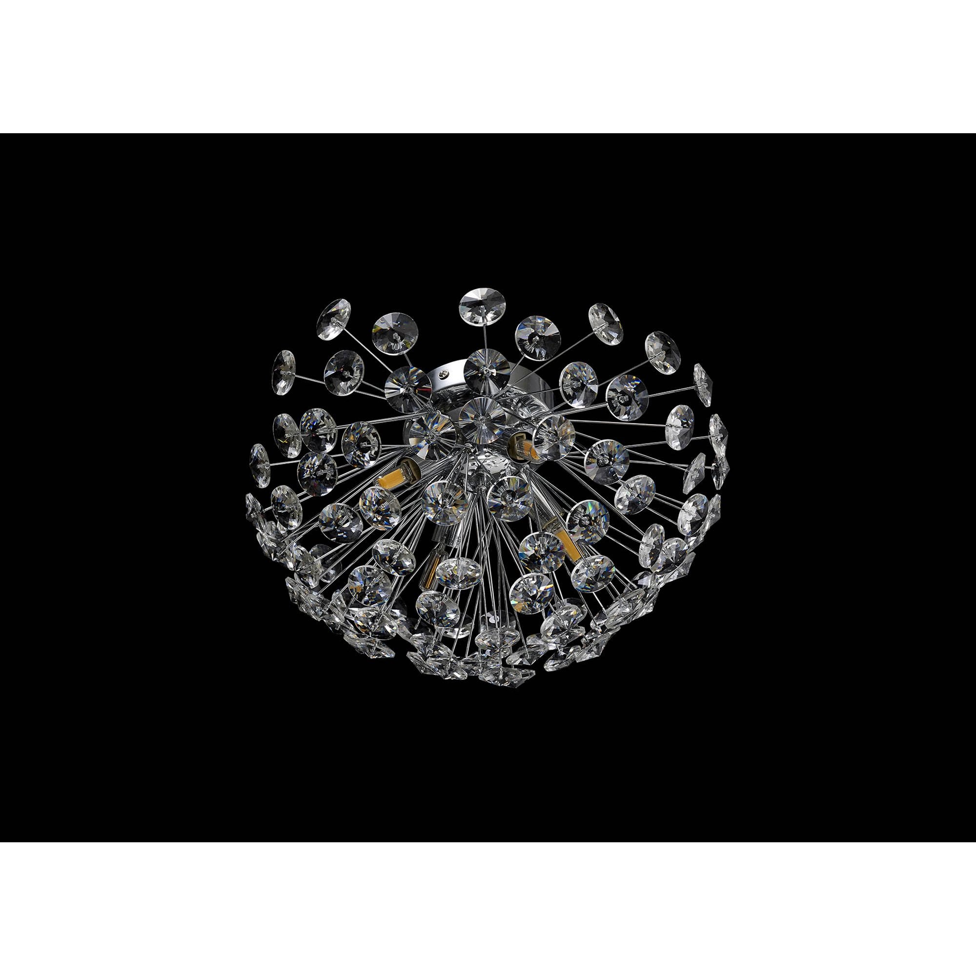 NL86929 Paris 4 Light Ceiling Light Polished Chrome Crystal