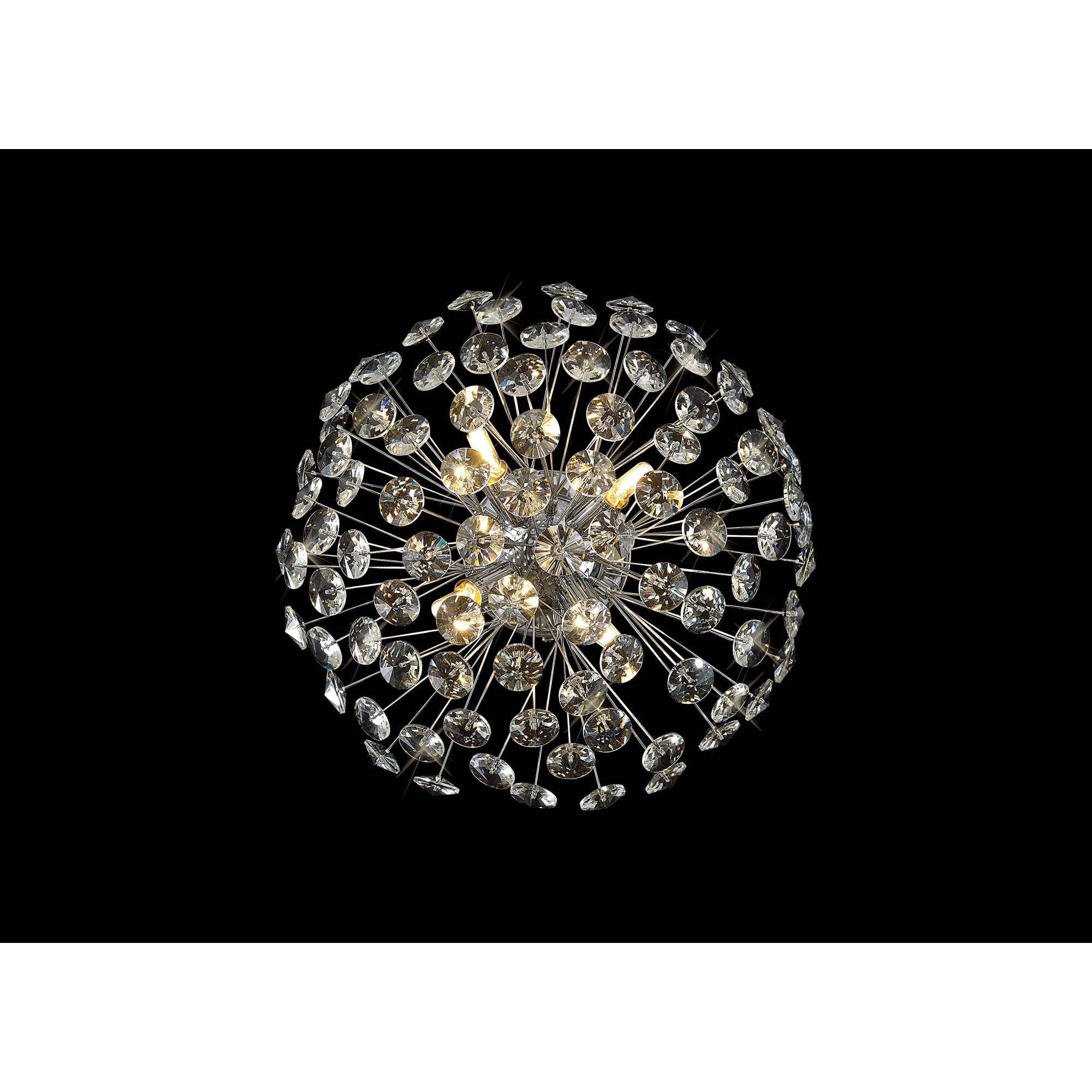 NL86929 Paris 4 Light Ceiling Light Polished Chrome Crystal