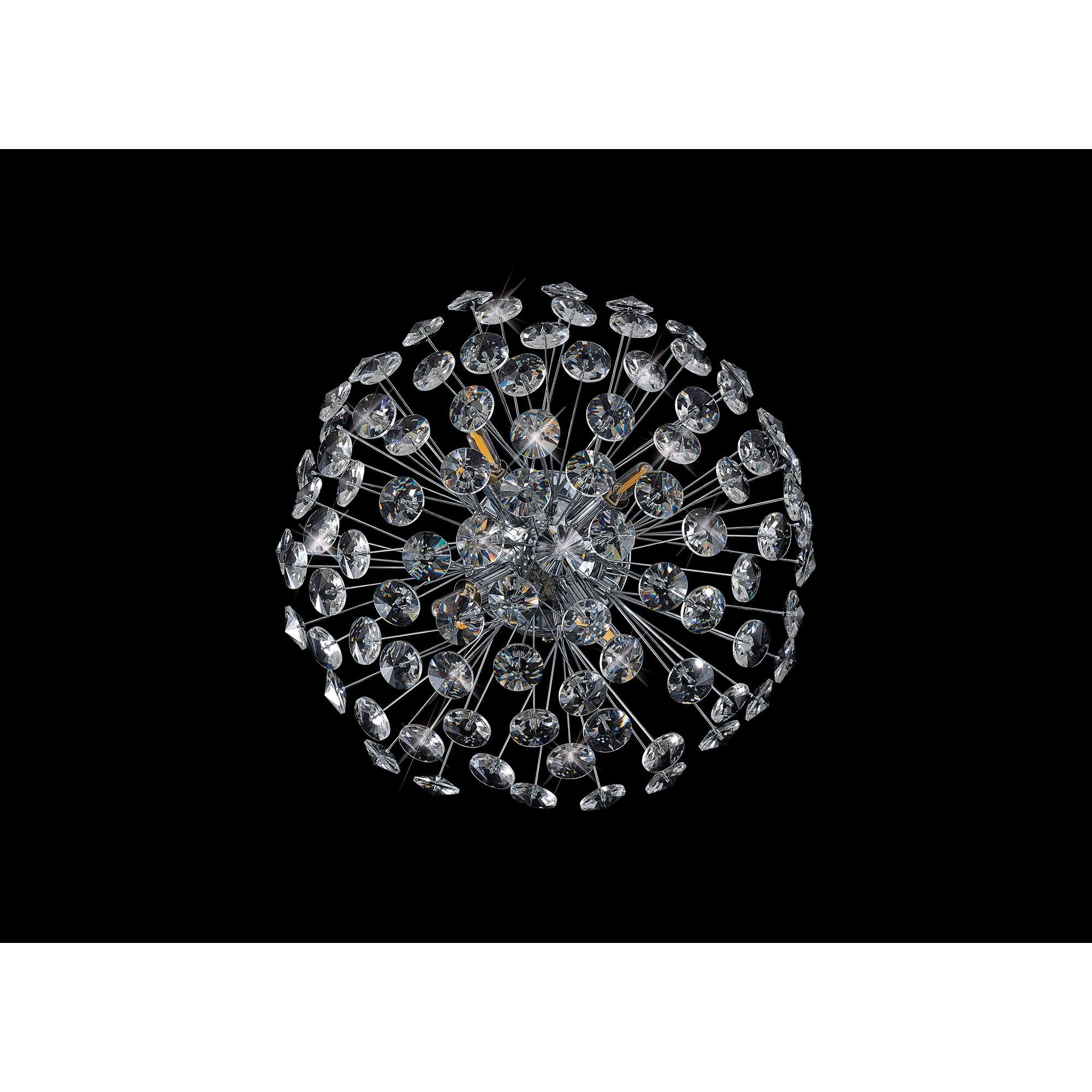 NL86929 Paris 4 Light Ceiling Light Polished Chrome Crystal