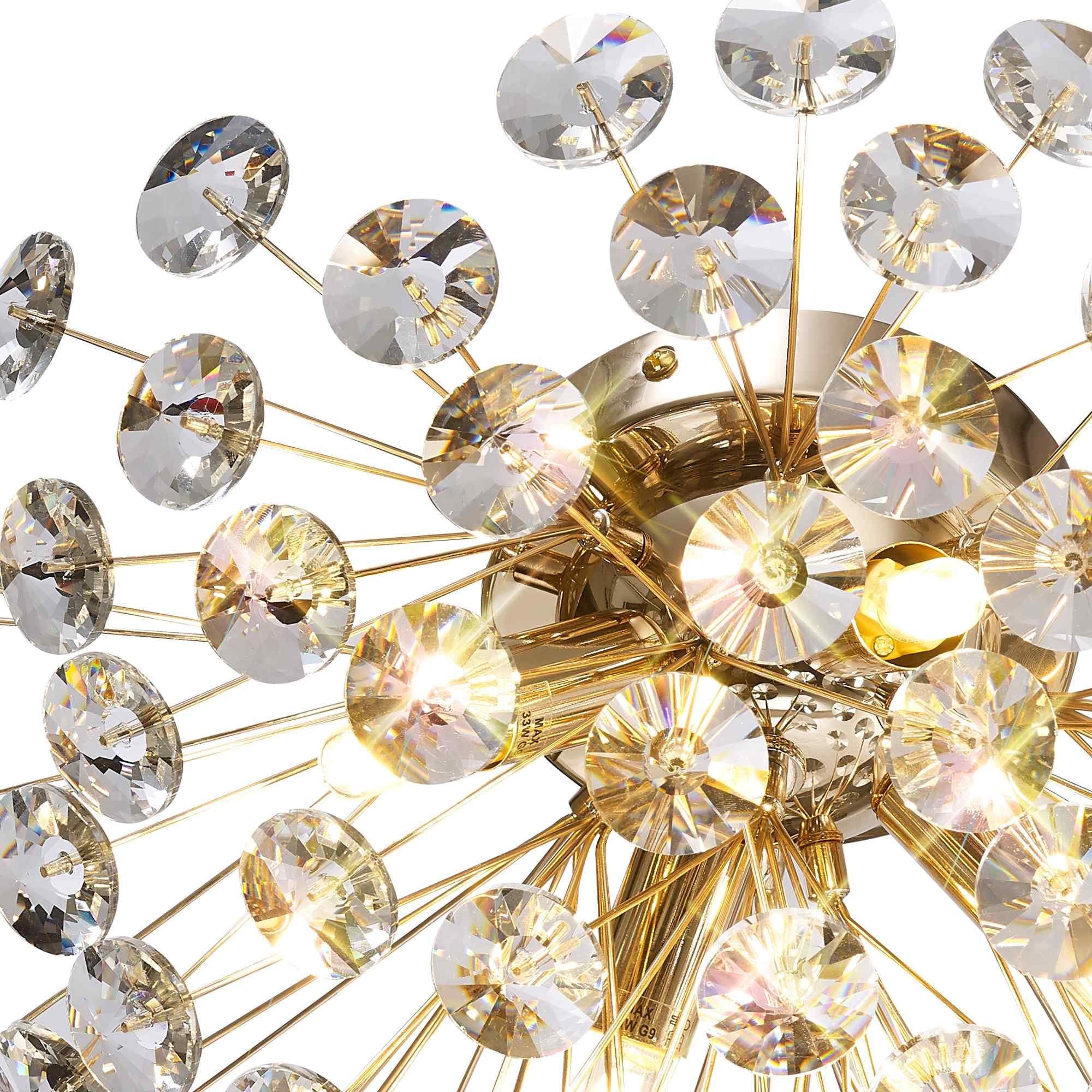 NL86939 Paris 4 Light Ceiling Light French Gold Crystal