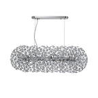 NL87759 Paris 10 Light Oblong Linear Pendant Polished Chrome Crystal