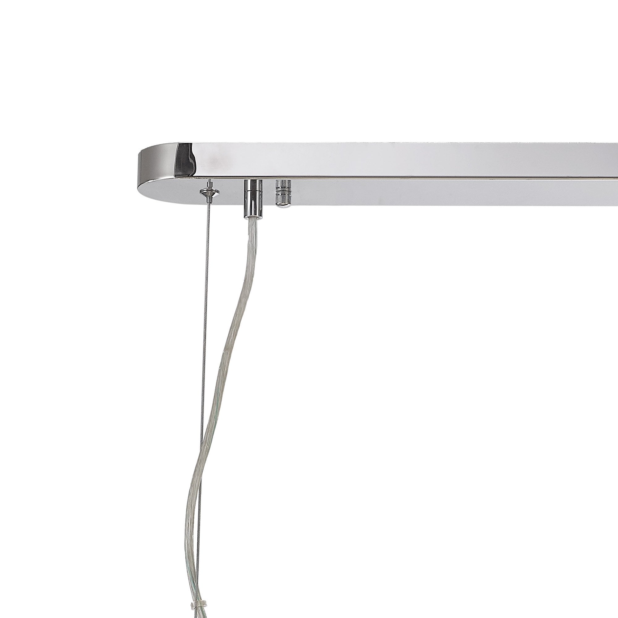 NL87759 Paris 10 Light Oblong Linear Pendant Polished Chrome Crystal