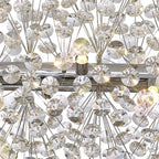 NL87759 Paris 10 Light Oblong Linear Pendant Polished Chrome Crystal