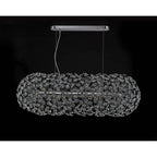 NL87759 Paris 10 Light Oblong Linear Pendant Polished Chrome Crystal
