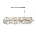 NL87769 Paris 14 Light Oblong Linear Pendant Polished Chrome Crystal