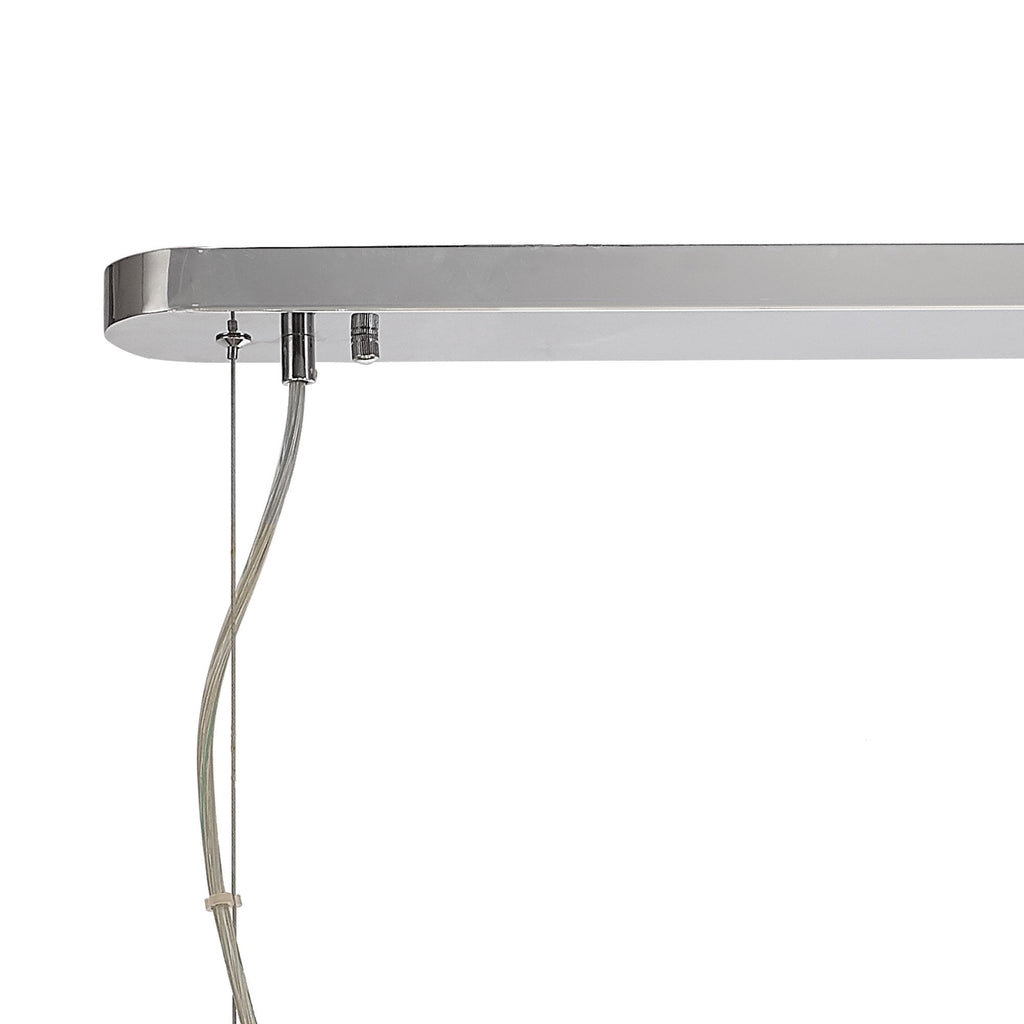 NL87769 Paris 14 Light Oblong Linear Pendant Polished Chrome Crystal