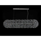 NL87769 Paris 14 Light Oblong Linear Pendant Polished Chrome Crystal