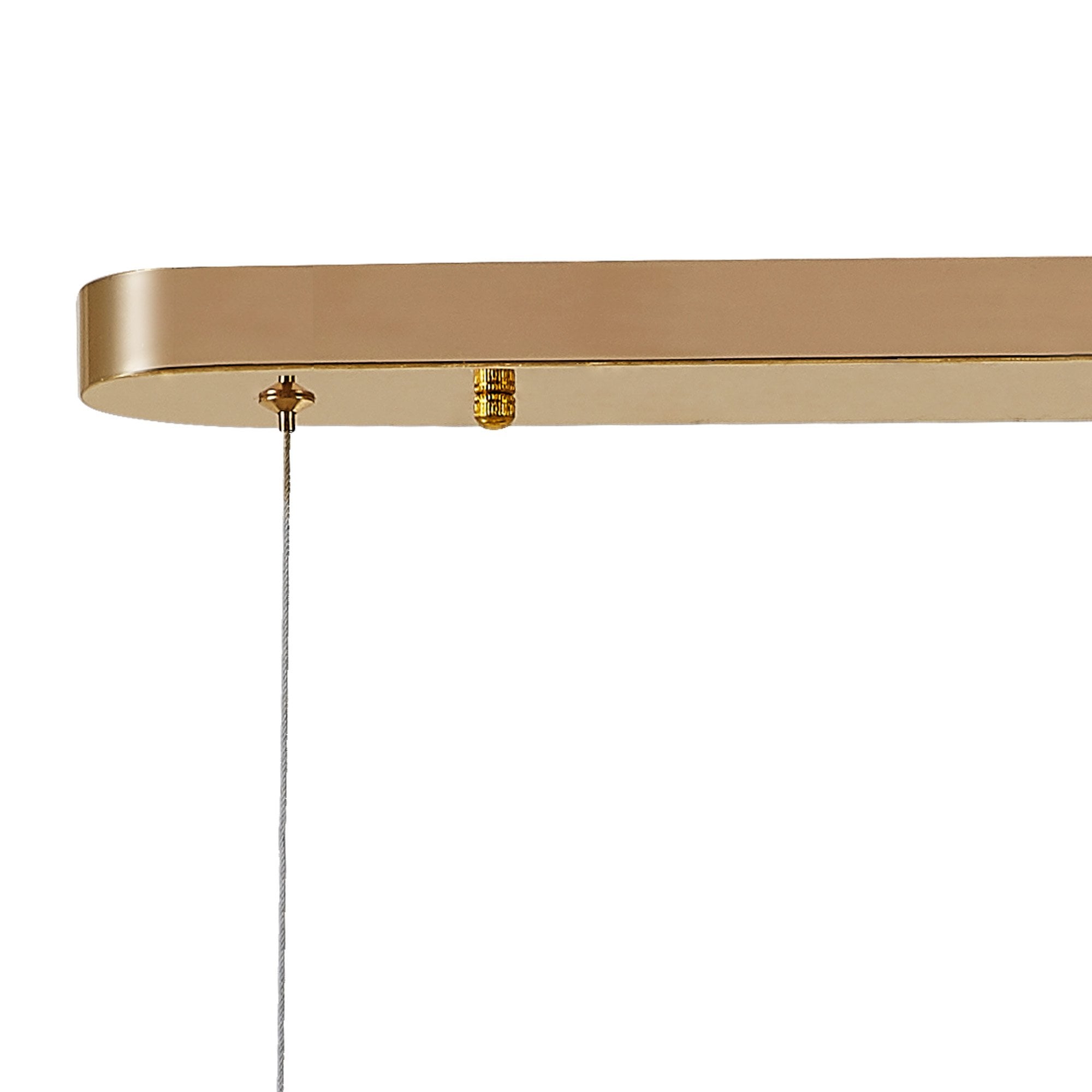 NL87779 Paris 10 Light Oblong Linear Pendant French Gold Crystal