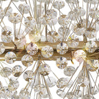 NL87779 Paris 10 Light Oblong Linear Pendant French Gold Crystal