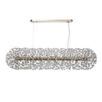 NL87789 Paris 14 Light Oblong Linear Pendant French Gold Crystal