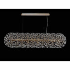 NL87789 Paris 14 Light Oblong Linear Pendant French Gold Crystal